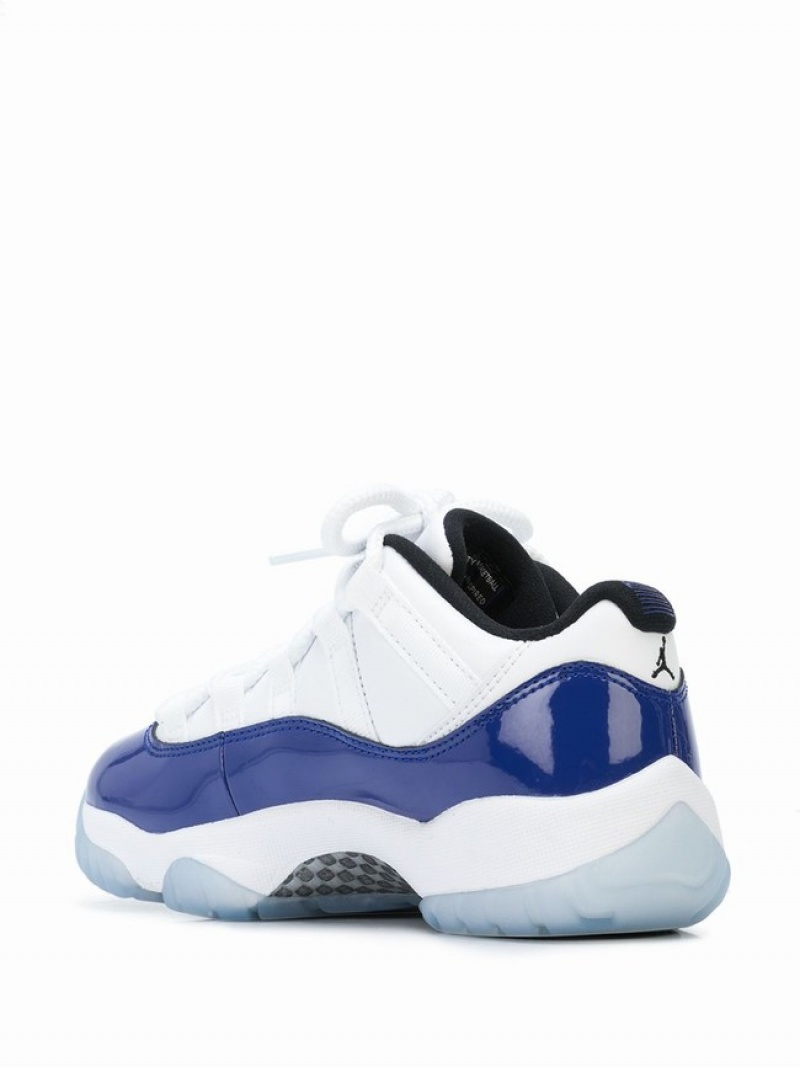 White / Royal / Blue / Black Women's Nike Low Concord Sketch Air Jordan 11 | FVHKMU-186