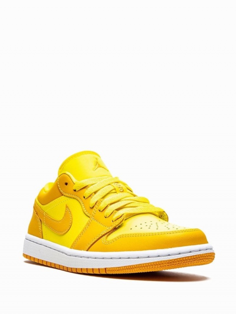 Yellow Women's Nike Low Strike Air Jordan 1 | LHMAFW-517