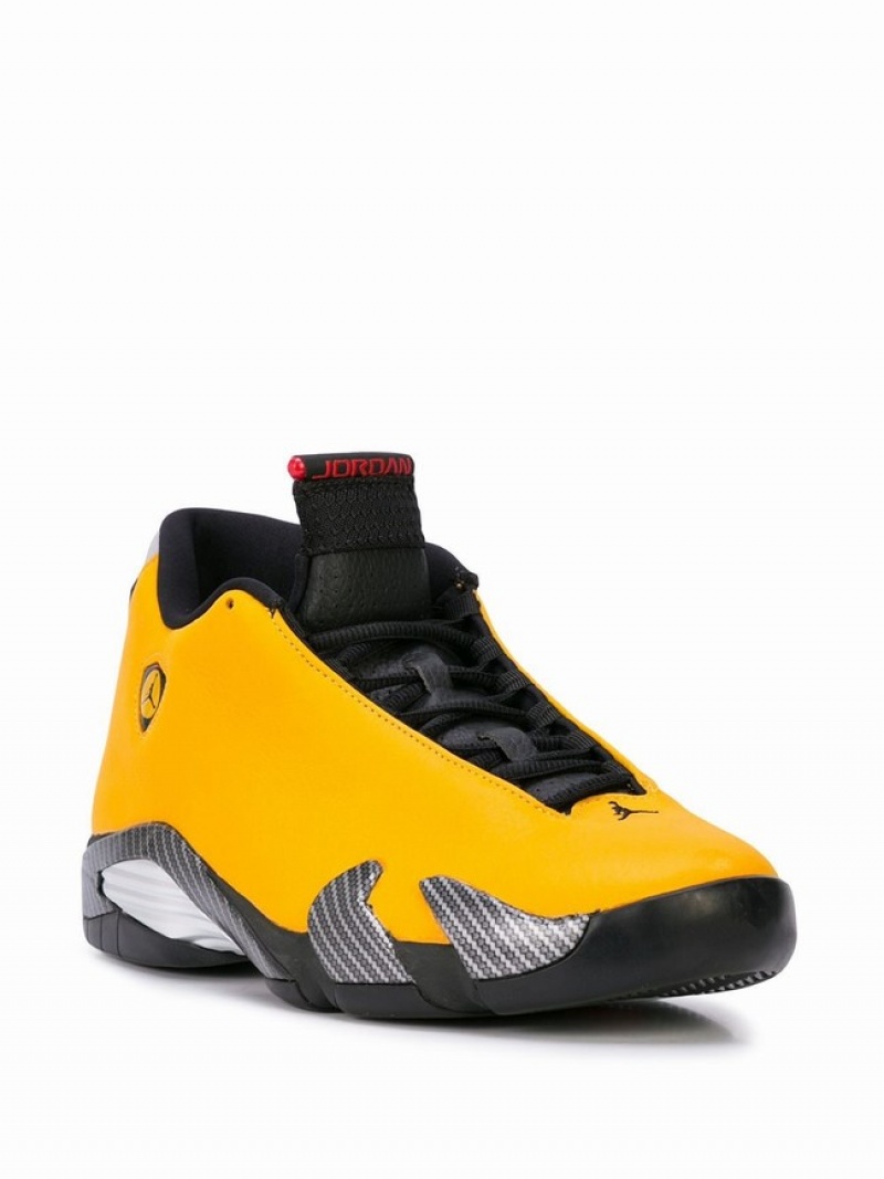 Yellow Women's Nike Retro Reverse Ferarri Air Jordan 14 | CDGKZI-276