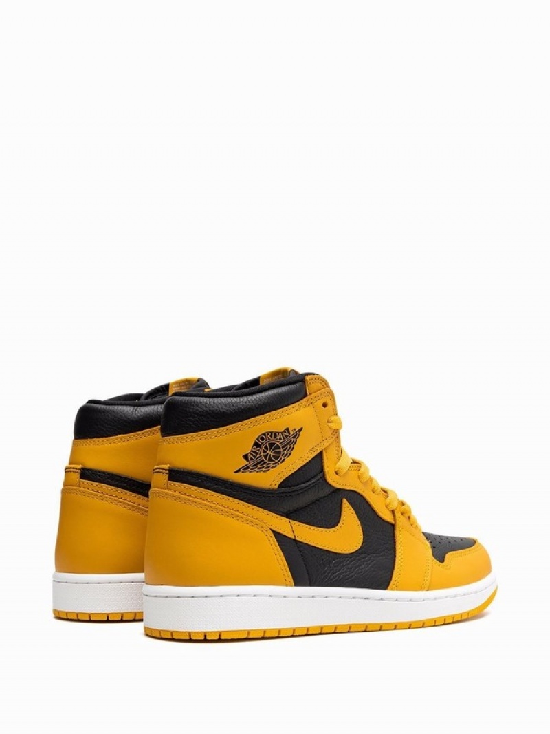 Yellow / Black Men's Nike High OG Pollen Air Jordan 1 | QKMFTD-198