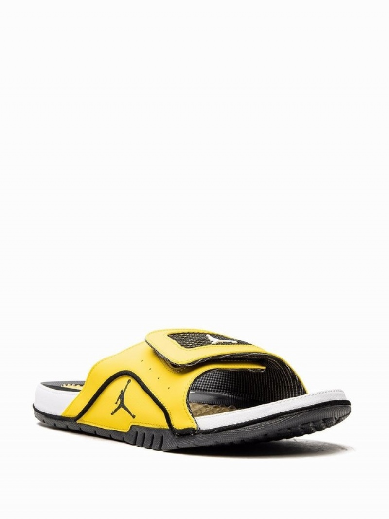 Yellow / Black Men's Nike Hydro IV Lightning Air Jordan Hydro | EMQFPA-572