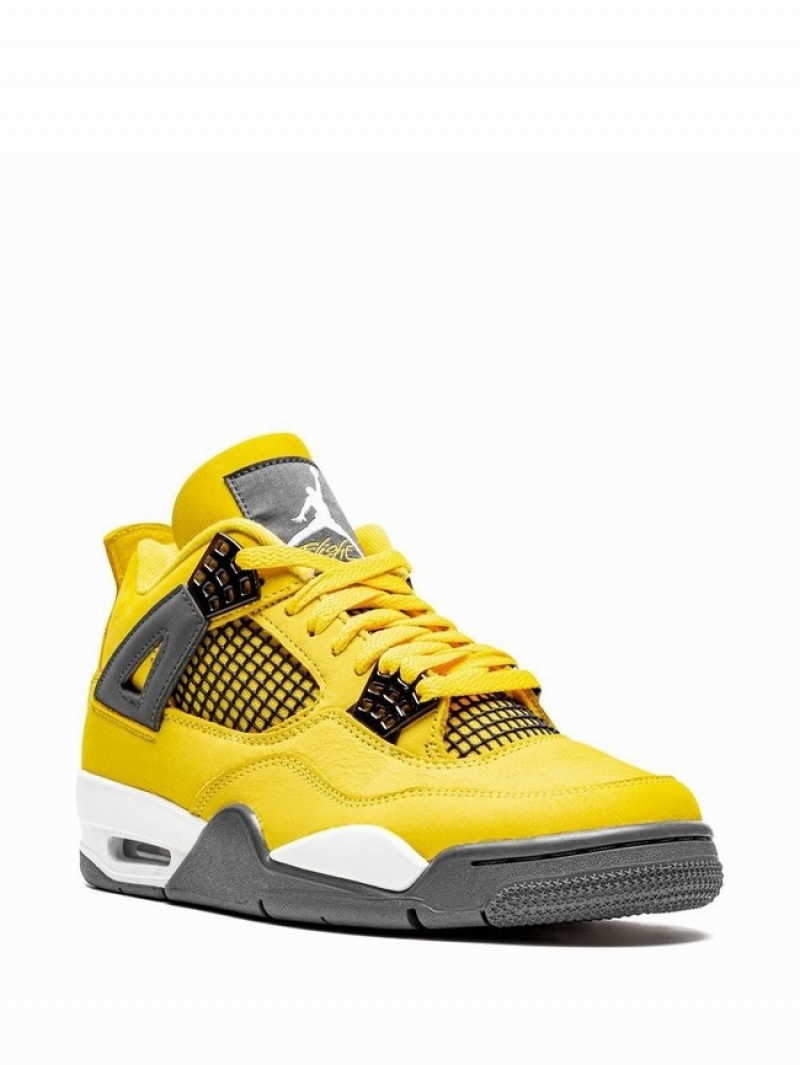 Yellow / Grey Men's Nike Retro Lightning 2021 Air Jordan 4 | KVXSAP-142