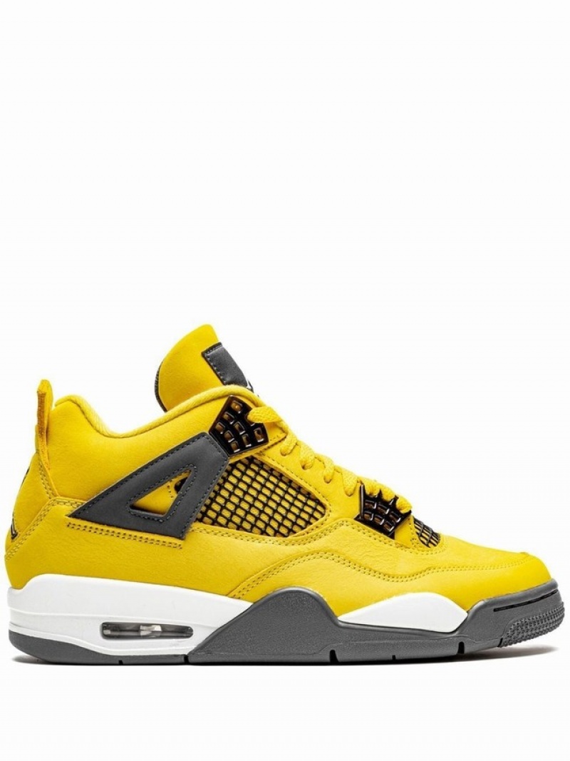 Yellow / Grey Men\'s Nike Retro Lightning 2021 Air Jordan 4 | KVXSAP-142