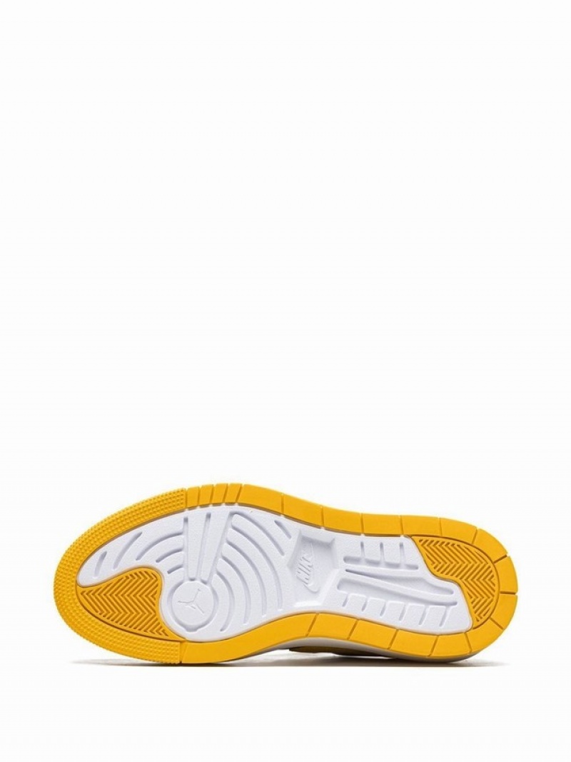 Yellow / Grey Women's Nike Low Elevate Varsity Maize Air Jordan 1 | LKBAHQ-469